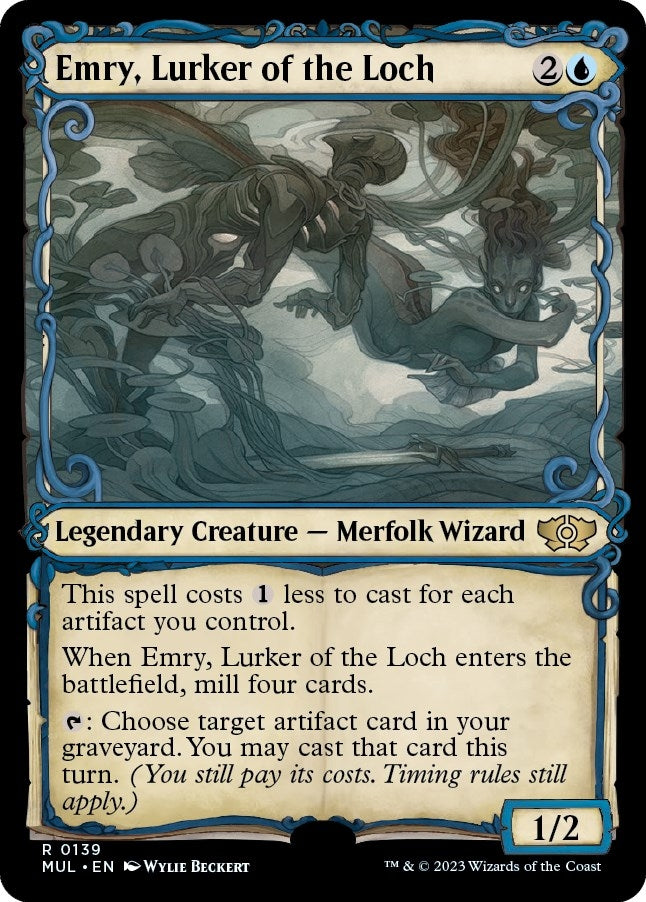 Image for Emry, Lurker of the Loch (Halo Foil) (139) [March of the Machine: Multiverse Legends] - Magic: The Gathering