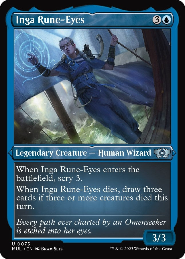 Image for Inga Rune-Eyes (Foil Etched) (75) [March of the Machine: Multiverse Legends] - Magic: The Gathering