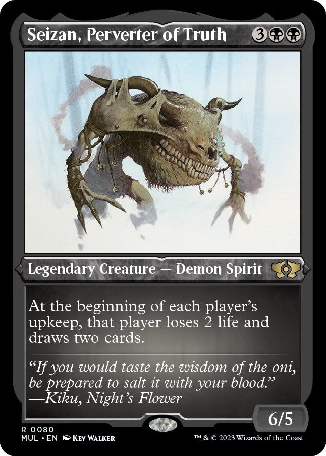 Image for Seizan, Perverter of Truth (Foil Etched) (80) [March of the Machine: Multiverse Legends] - Magic: The Gathering