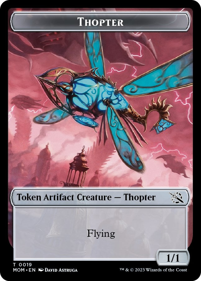 Image for Thopter // Beast Double-sided Token (19 // 28) [March of the Machine] - Magic: The Gathering