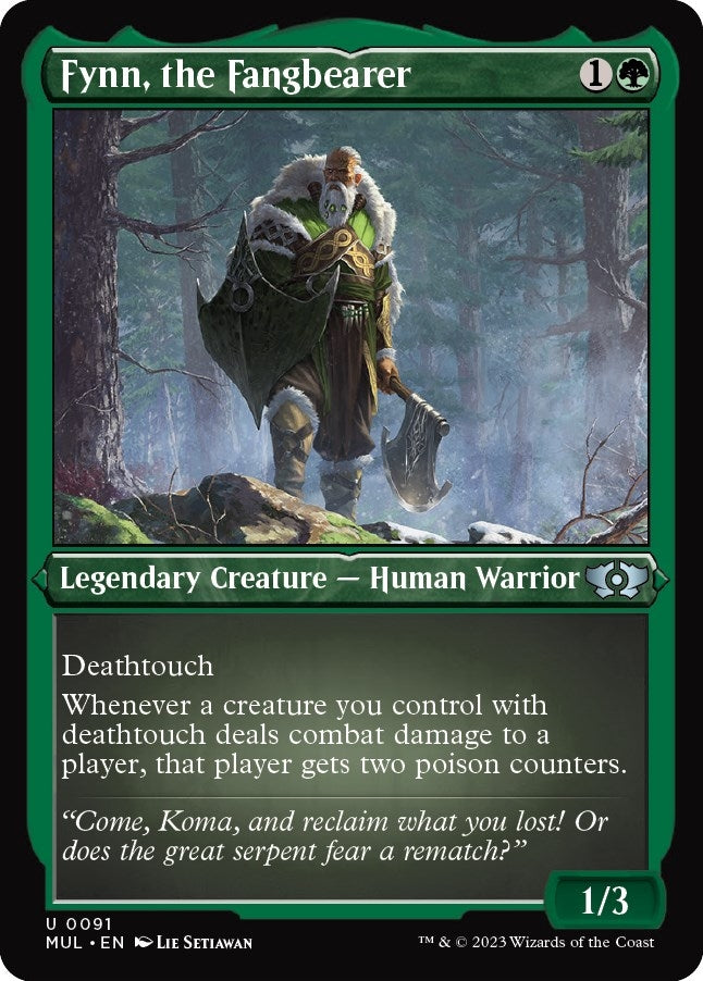 Image for Fynn, the Fangbearer (Foil Etched) (91) [March of the Machine: Multiverse Legends] - Magic: The Gathering