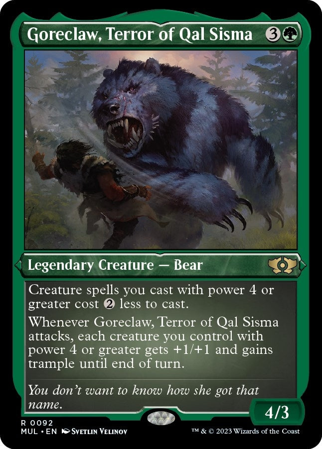 Image for Goreclaw, Terror of Qal Sisma (Foil Etched) (92) [March of the Machine: Multiverse Legends] - Magic: The Gathering