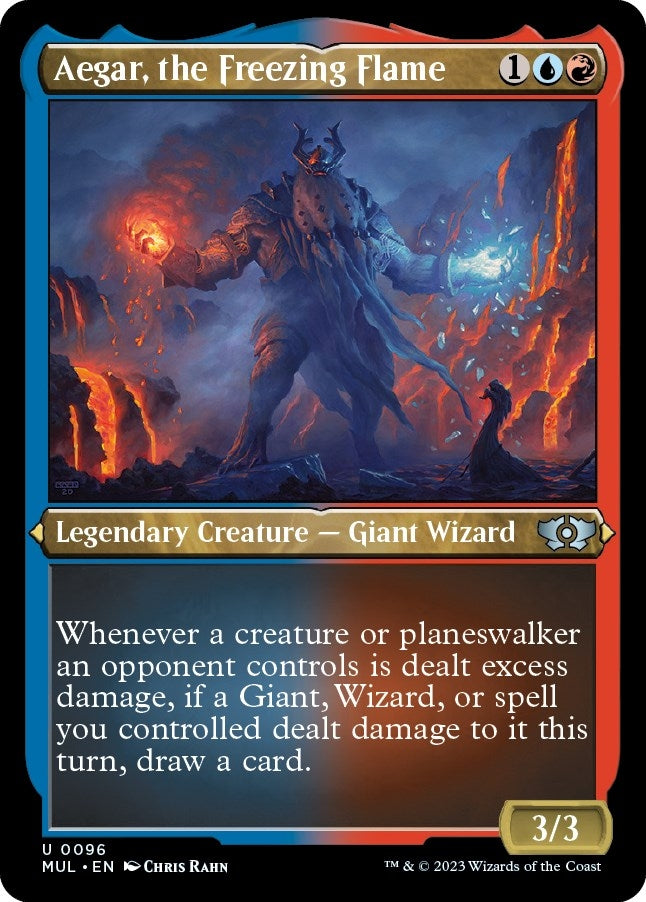 Image for Aegar, the Freezing Flame (Foil Etched) (96) [March of the Machine: Multiverse Legends] - Magic: The Gathering