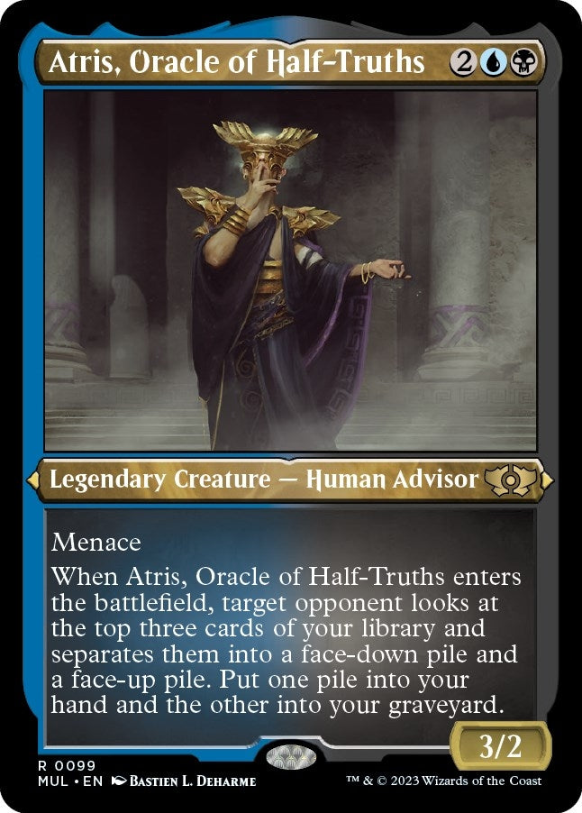 Image for Atris, Oracle of Half-Truths (Foil Etched) (99) [March of the Machine: Multiverse Legends] - Magic: The Gathering
