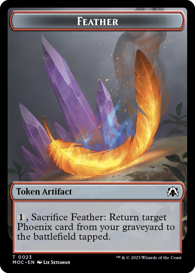 Image for Feather // Servo Double-sided Token (23 // 42) [March of the Machine] - Magic: The Gathering