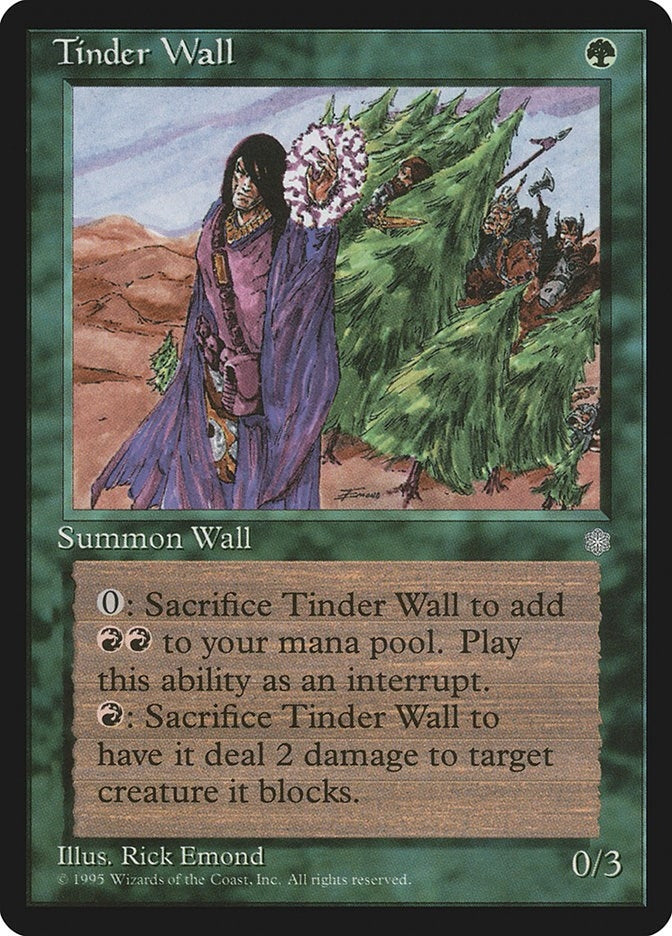 Image for Tinder Wall (158) [Ice Age] - Magic: The Gathering