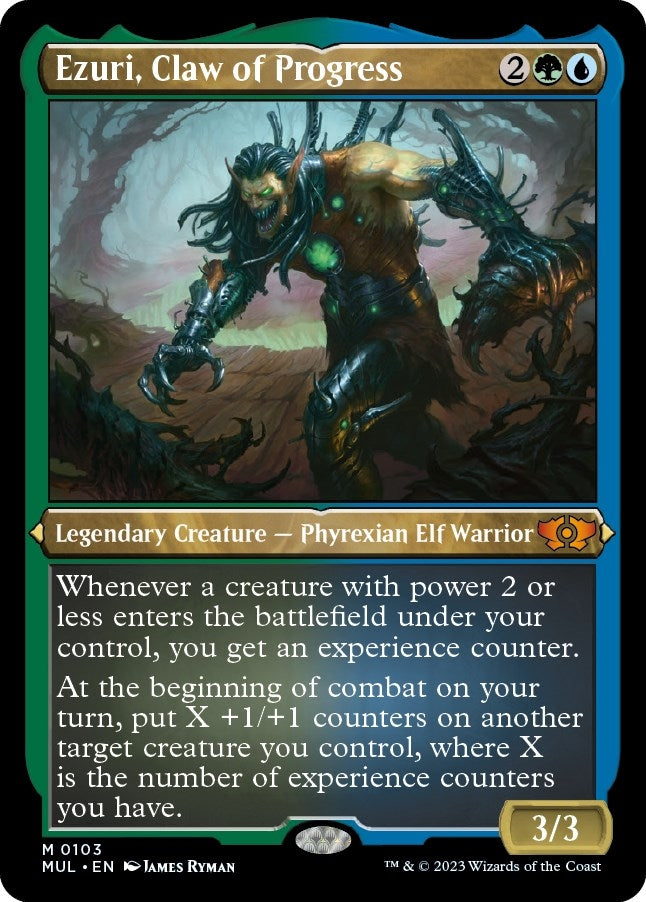 Image for Ezuri, Claw of Progress (Foil Etched) (103) [March of the Machine: Multiverse Legends] - Magic: The Gathering