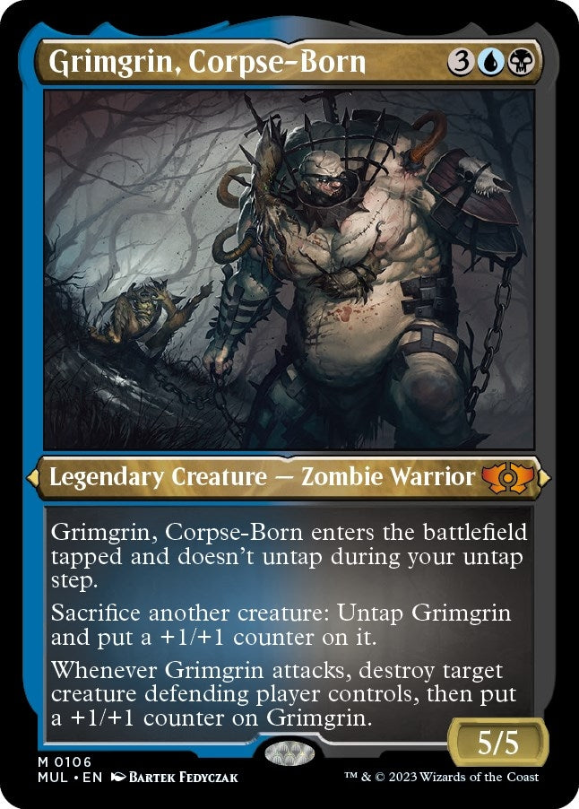Image for Grimgrin, Corpse-Born (Foil Etched) (106) [March of the Machine: Multiverse Legends] - Magic: The Gathering