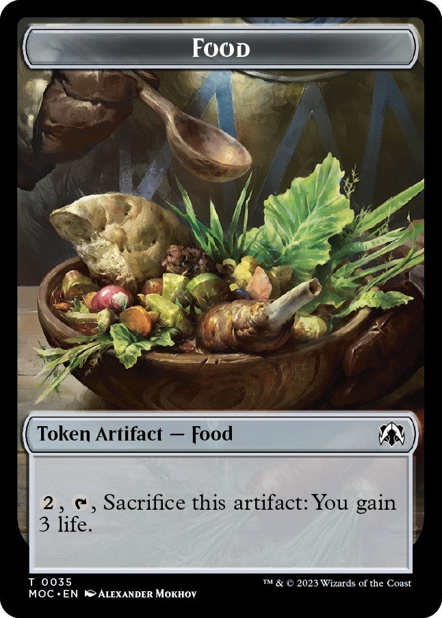 Image for Food // Replicated Ring Double-sided Token (35 // 41) [March of the Machine] - Magic: The Gathering