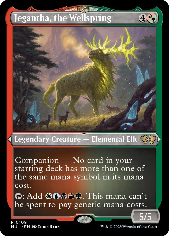 Image for Jegantha, the Wellspring (Foil Etched) (109) [March of the Machine: Multiverse Legends] - Magic: The Gathering