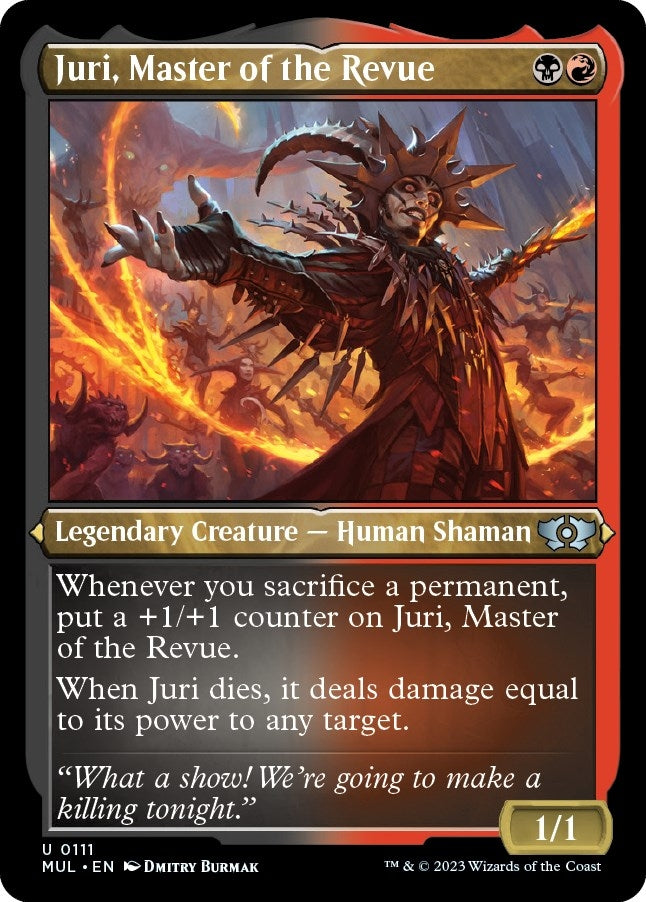 Image for Juri, Master of the Revue (Foil Etched) (111) [March of the Machine: Multiverse Legends] - Magic: The Gathering