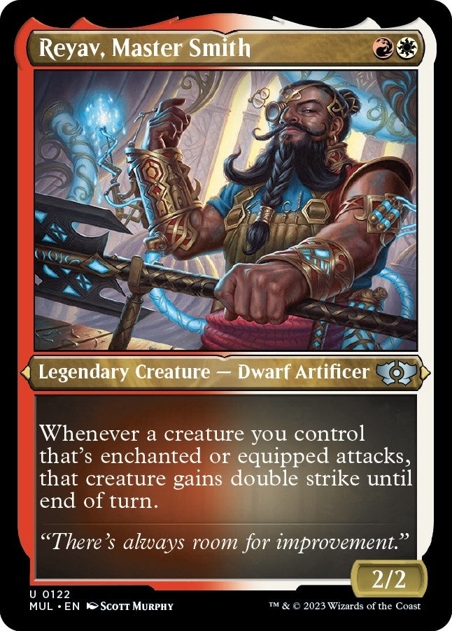 Image for Reyav, Master Smith (Foil Etched) (122) [March of the Machine: Multiverse Legends] - Magic: The Gathering