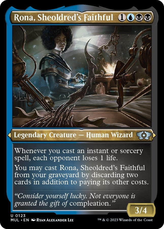 Image for Rona, Sheoldred's Faithful (Foil Etched) (123) [March of the Machine: Multiverse Legends] - Magic: The Gathering