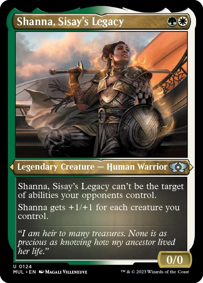 Image for Shanna, Sisay's Legacy (Foil Etched) (124) [March of the Machine: Multiverse Legends] - Magic: The Gathering