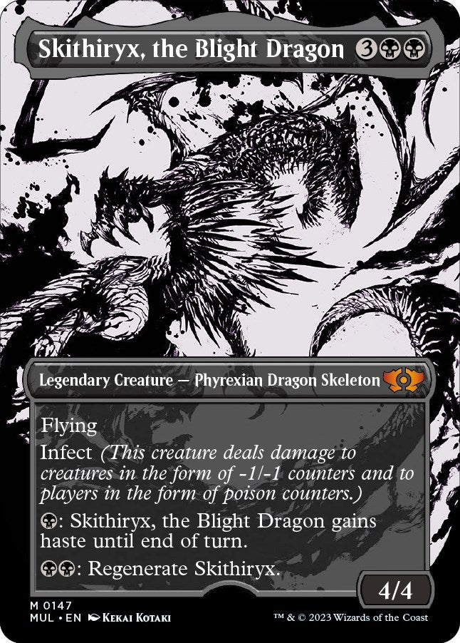 Image for Skithiryx, the Blight Dragon (Halo Foil) (147) [March of the Machine: Multiverse Legends] - Magic: The Gathering