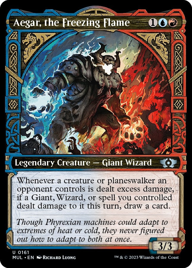 Image for Aegar, the Freezing Flame (Halo Foil) (161) [March of the Machine: Multiverse Legends] - Magic: The Gathering