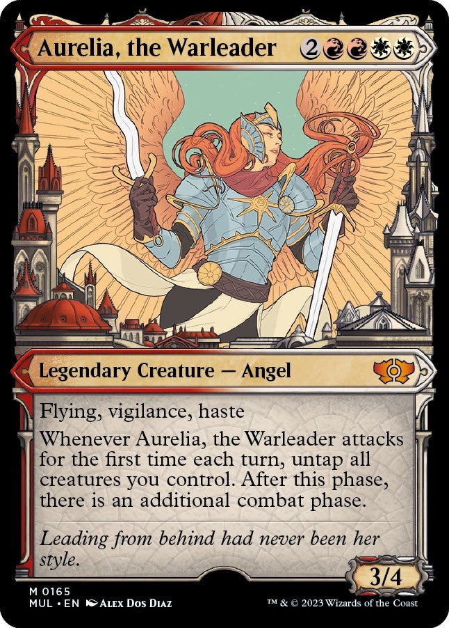 Aurelia, the Warleader (Halo Foil) (165) [March of the Machine: Multiverse Legends]