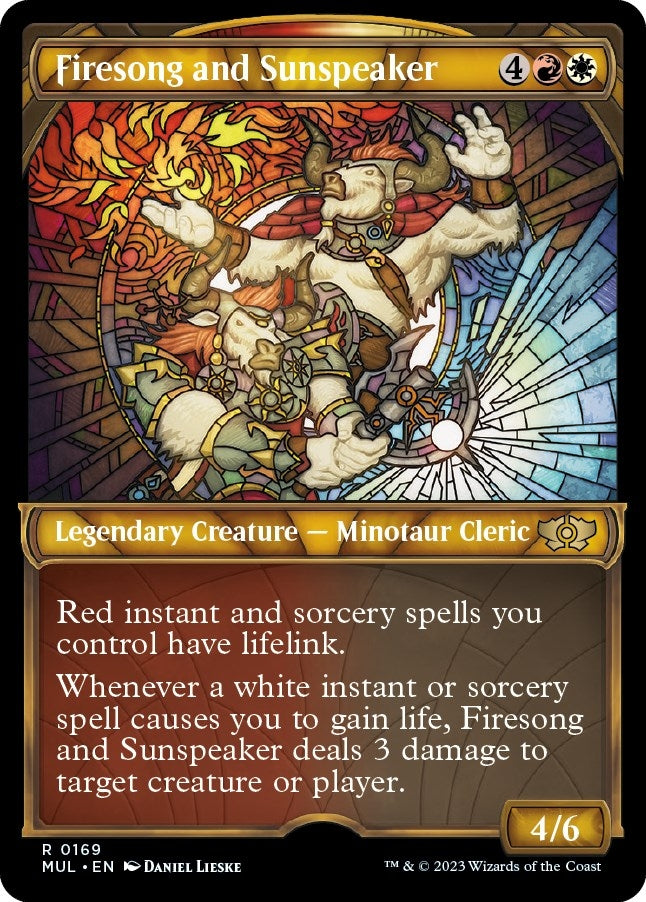 Image for Firesong and Sunspeaker (Halo Foil) (169) [March of the Machine: Multiverse Legends] - Magic: The Gathering