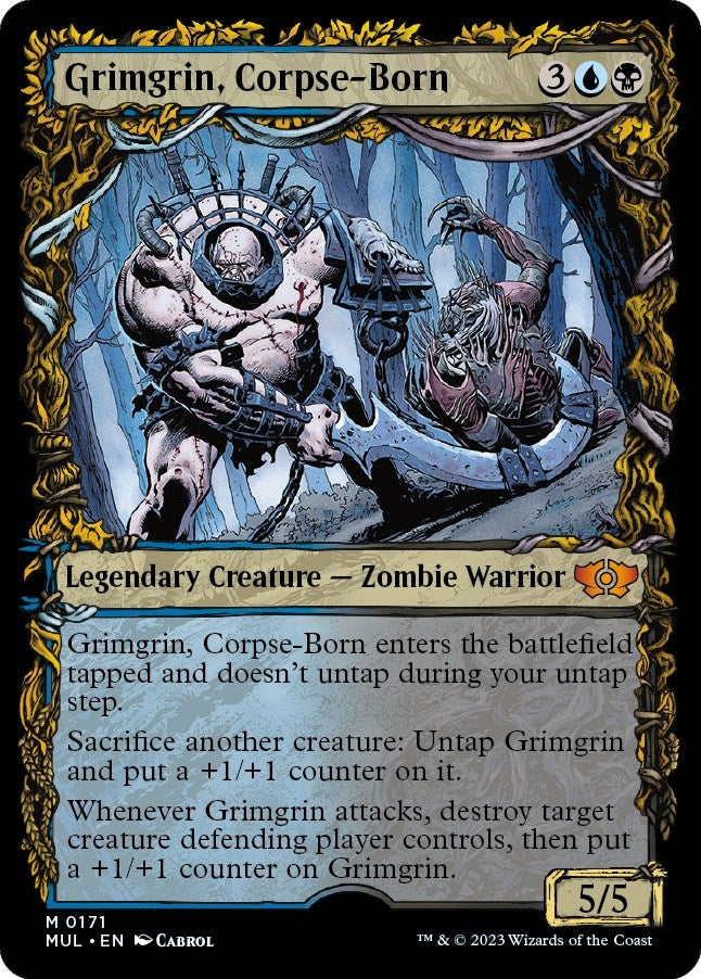 Image for Grimgrin, Corpse-Born (Halo Foil) (171) [March of the Machine: Multiverse Legends] - Magic: The Gathering
