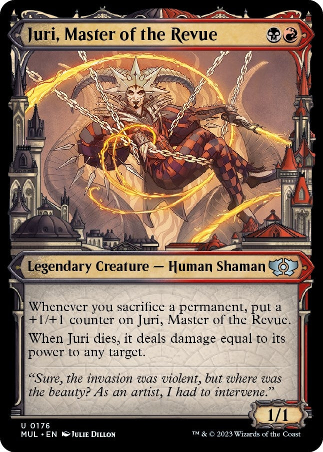 Image for Juri, Master of the Revue (Halo Foil) (176) [March of the Machine: Multiverse Legends] - Magic: The Gathering