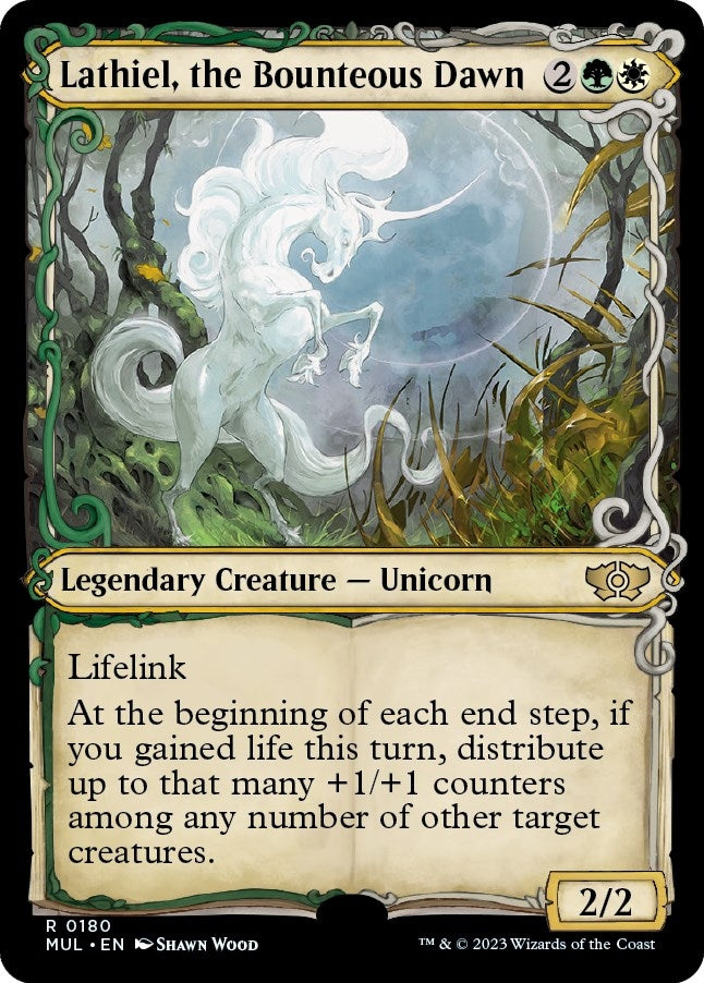 Image for Lathiel, the Bounteous Dawn (Halo Foil) (180) [March of the Machine: Multiverse Legends] - Magic: The Gathering
