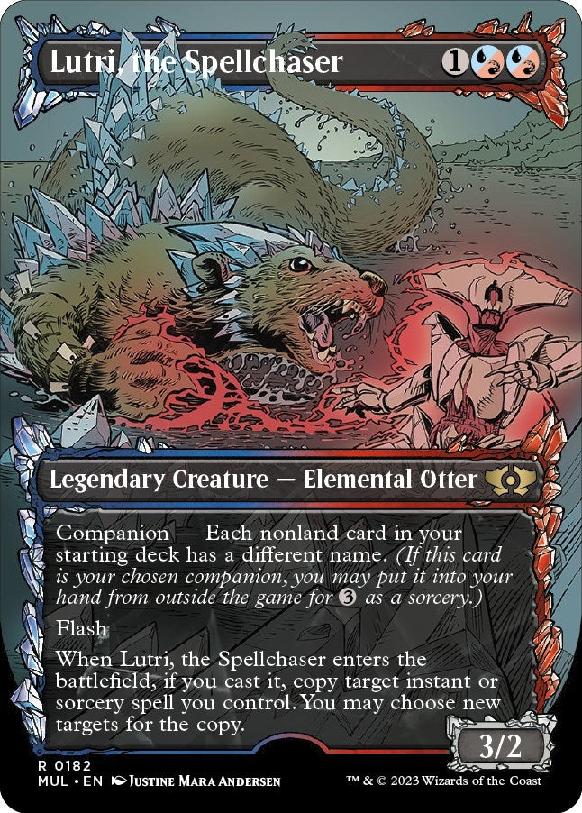 Image for Lutri, the Spellchaser (Halo Foil) (182) [March of the Machine: Multiverse Legends] - Magic: The Gathering