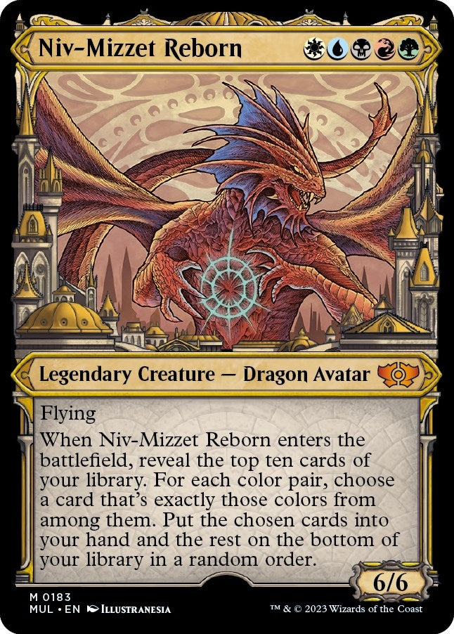 Image for Niv-Mizzet Reborn (Halo Foil) (183) [March of the Machine: Multiverse Legends] - Magic: The Gathering