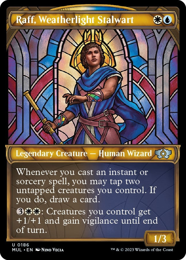 Image for Raff, Weatherlight Stalwart (Halo Foil) (186) [March of the Machine: Multiverse Legends] - Magic: The Gathering