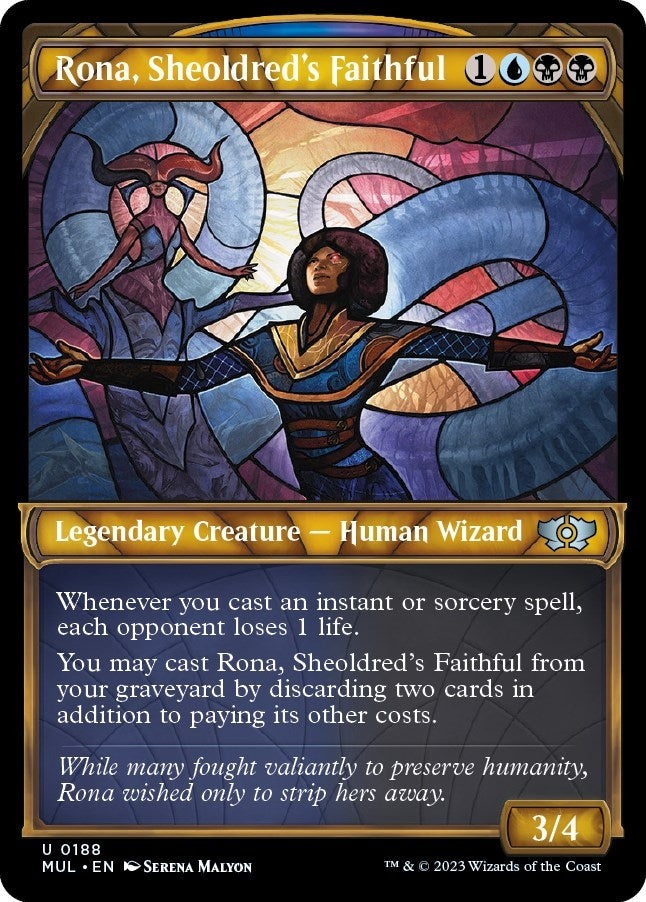 Image for Rona, Sheoldred's Faithful (Halo Foil) (188) [March of the Machine: Multiverse Legends] - Magic: The Gathering