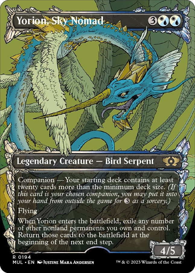 Image for Yorion, Sky Nomad (Halo Foil) (194) [March of the Machine: Multiverse Legends] - Magic: The Gathering