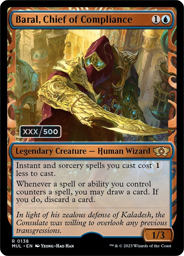 Image for Baral, Chief of Compliance (Serial Numbered) (138) [March of the Machine: Multiverse Legends] - Magic: The Gathering