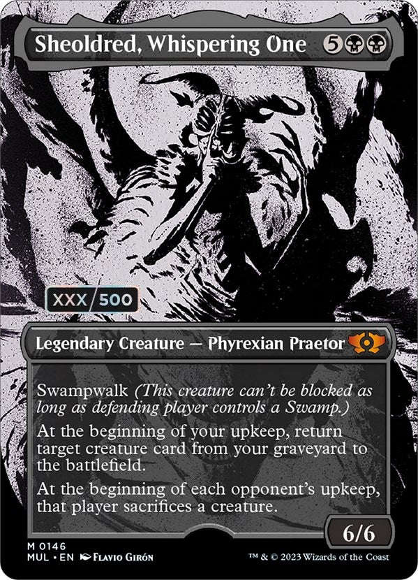 Image for Sheoldred, Whispering One (Serial Numbered) (146) [March of the Machine: Multiverse Legends] - Magic: The Gathering