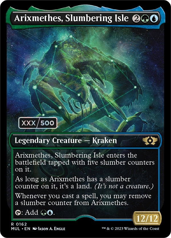 Image for Arixmethes, Slumbering Isle (Serial Numbered) (162) [March of the Machine: Multiverse Legends] - Magic: The Gathering