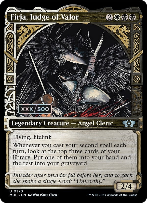Image for Firja, Judge of Valor (Serial Numbered) (170) [March of the Machine: Multiverse Legends] - Magic: The Gathering