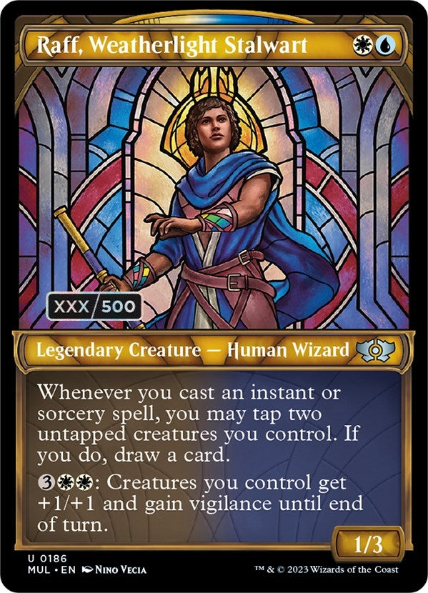 Image for Raff, Weatherlight Stalwart (Serial Numbered) (186) [March of the Machine: Multiverse Legends] - Magic: The Gathering