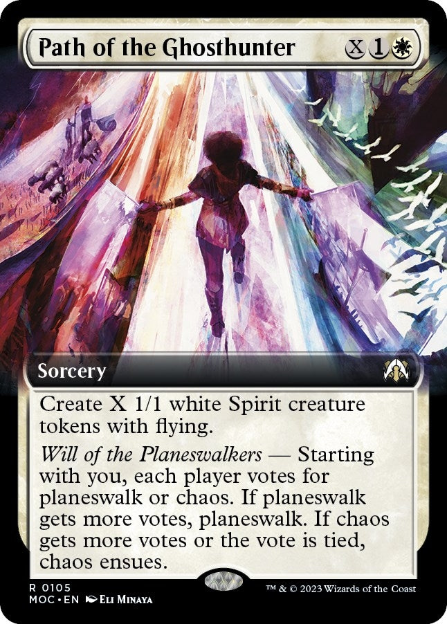 Image for Path of the Ghosthunter (Extended Art) (105) [March of the Machine] - Magic: The Gathering