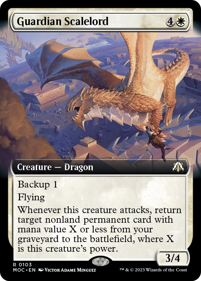 Image for Guardian Scalelord (Extended Art) (103) [March of the Machine] - Magic: The Gathering