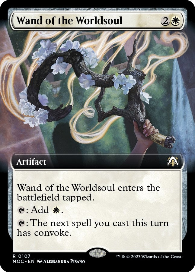 Image for Wand of the Worldsoul (Extended Art) (107) [March of the Machine] - Magic: The Gathering
