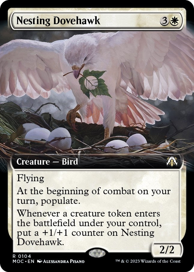Image for Nesting Dovehawk (Extended Art) (104) [March of the Machine] - Magic: The Gathering