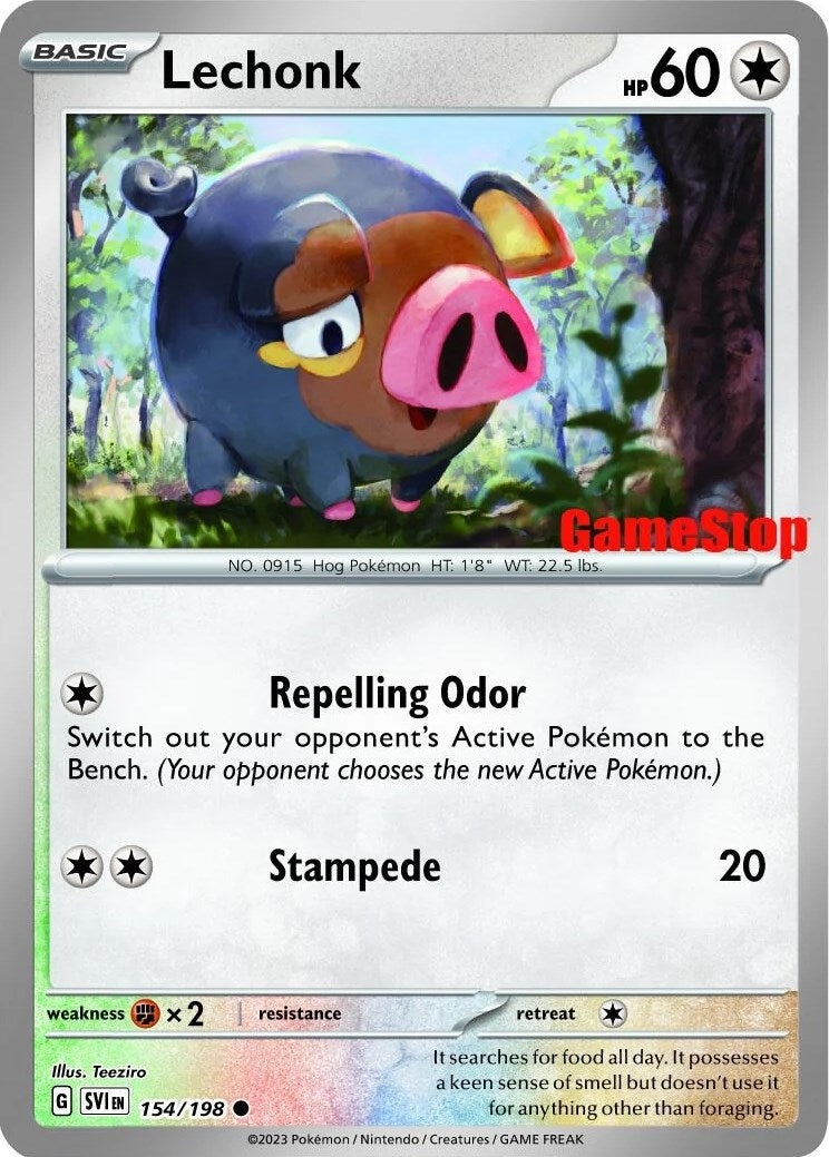 Image for Lechonk - 154/198 (GameStop Promo) (154/198) [Miscellaneous Cards & Products] - Pokemon