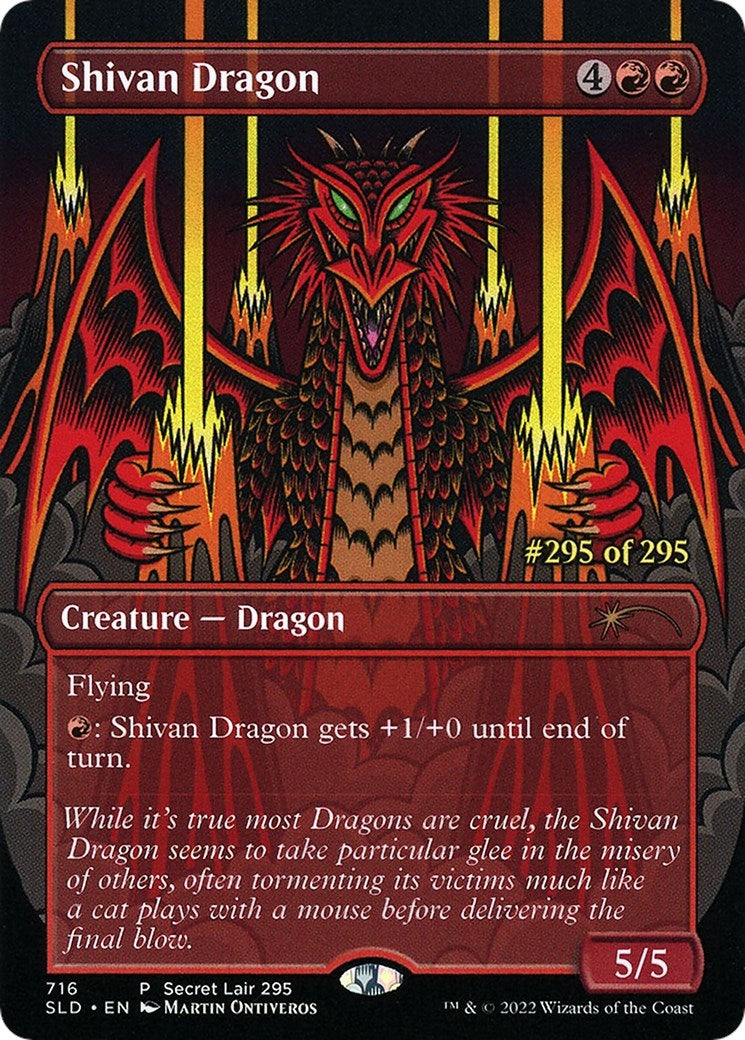 Image for Shivan Dragon (Serial Numbered) (716) [Secret Lair Drop Series] - Magic: The Gathering