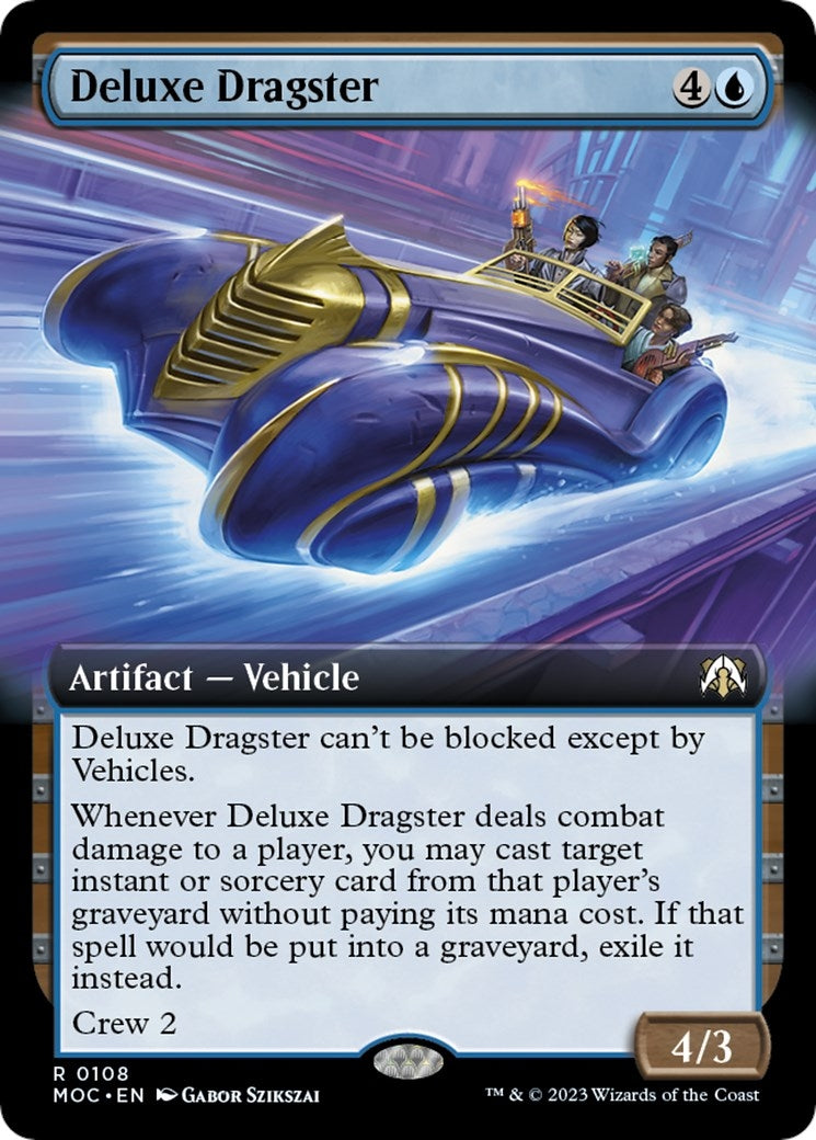 Image for Deluxe Dragster (Extended Art) (108) [March of the Machine] - Magic: The Gathering