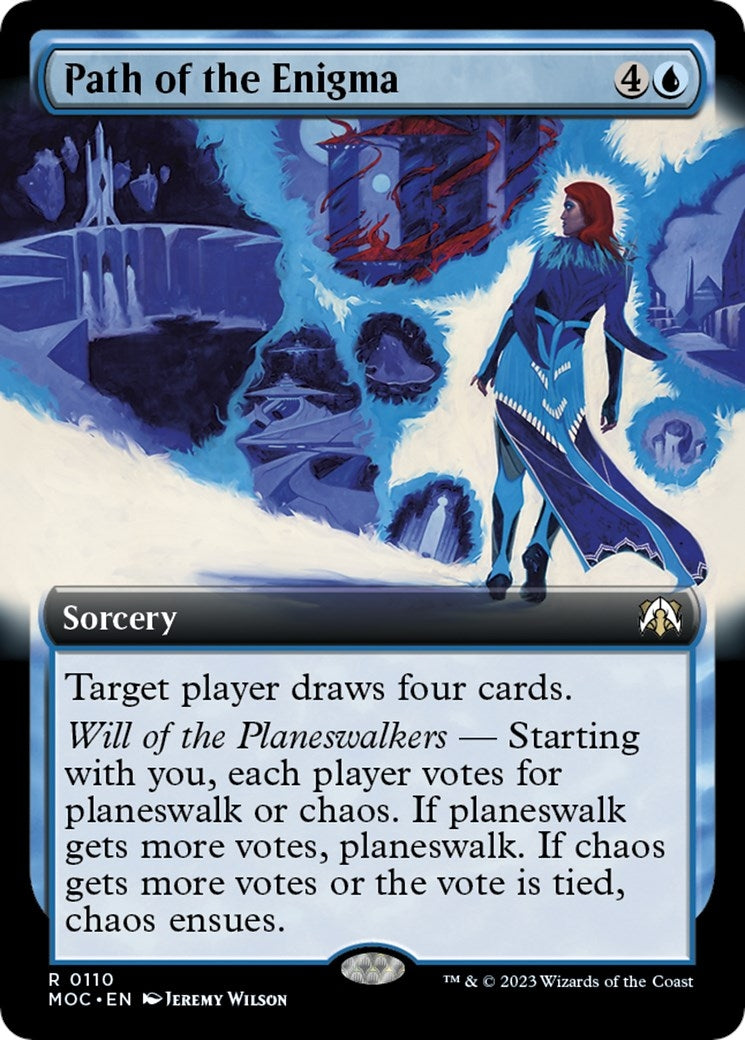 Image for Path of the Enigma (Extended Art) (110) [March of the Machine] - Magic: The Gathering
