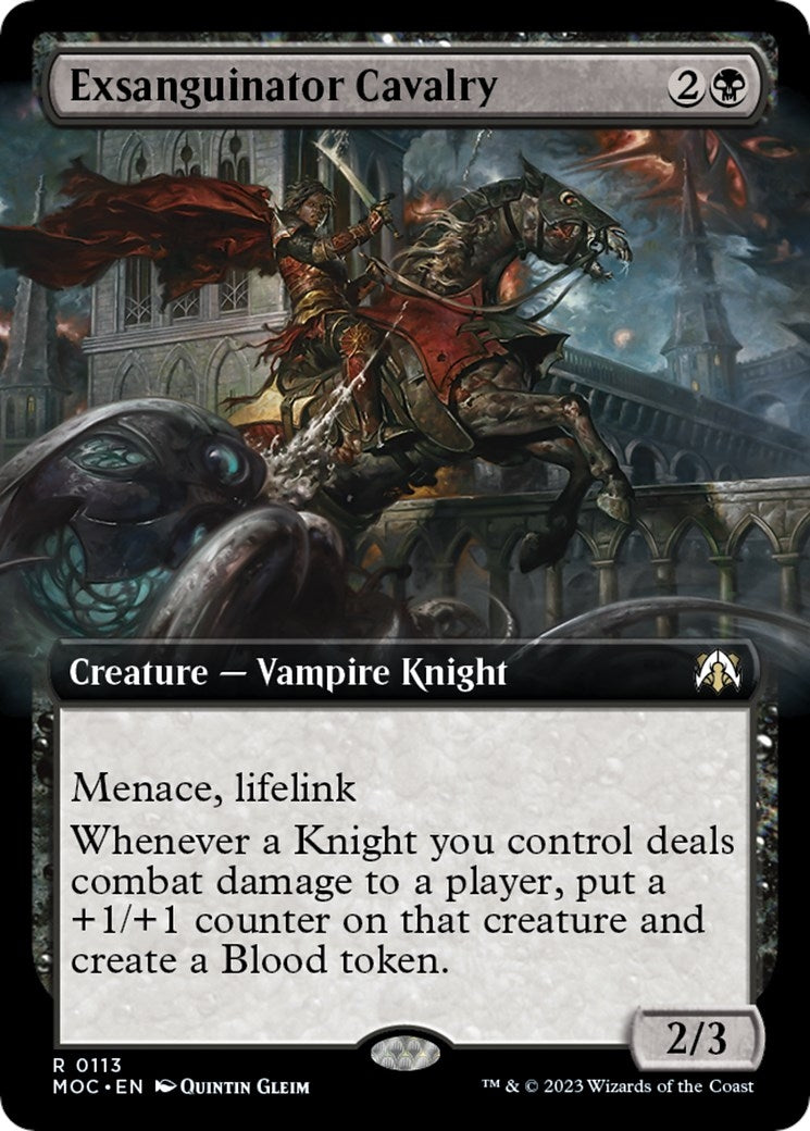 Image for Exsanguinator Cavalry (Extended Art) (113) [March of the Machine] - Magic: The Gathering