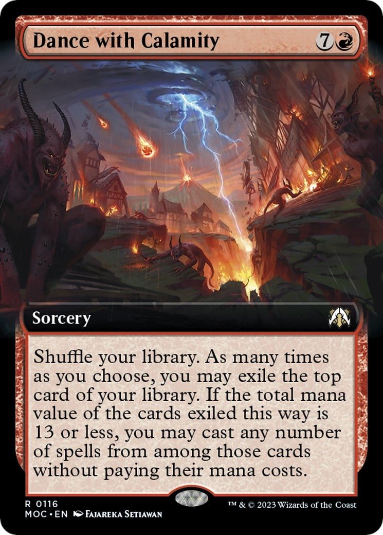 Image for Dance with Calamity (Extended Art) (116) [March of the Machine] - Magic: The Gathering