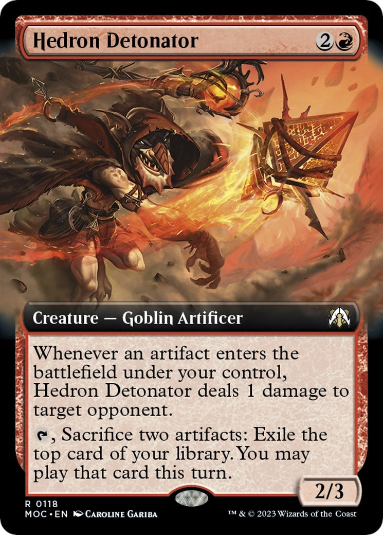 Image for Hedron Detonator (Extended Art) (118) [March of the Machine] - Magic: The Gathering