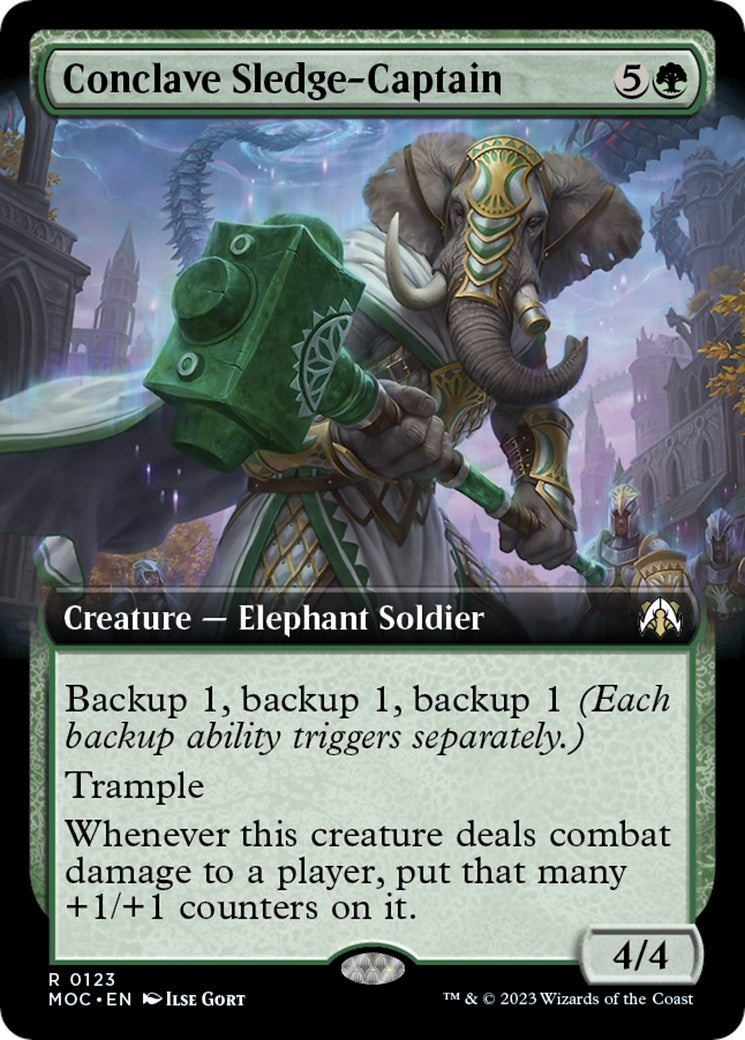 Image for Conclave Sledge-Captain (Extended Art) (123) [March of the Machine] - Magic: The Gathering