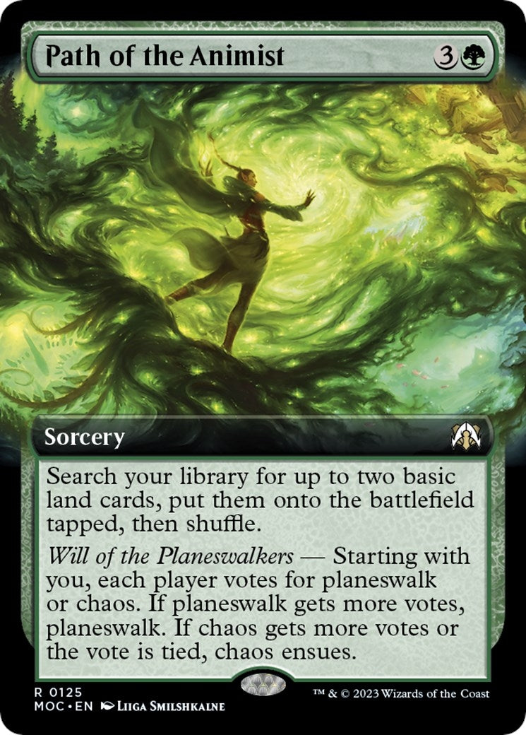 Image for Path of the Animist (Extended Art) (125) [March of the Machine] - Magic: The Gathering