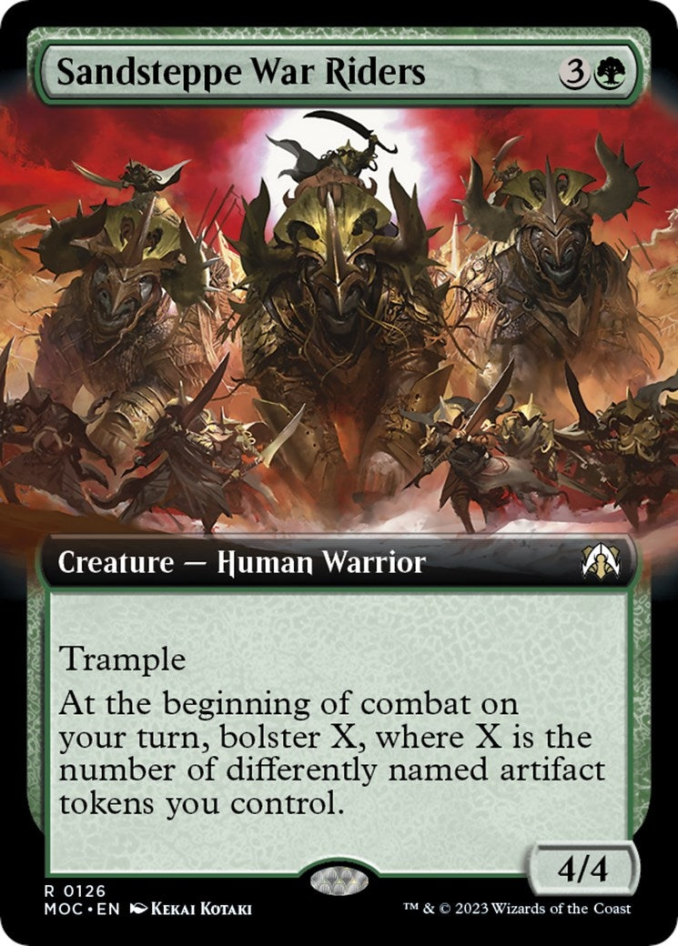 Image for Sandsteppe War Riders (Extended Art) (126) [March of the Machine] - Magic: The Gathering