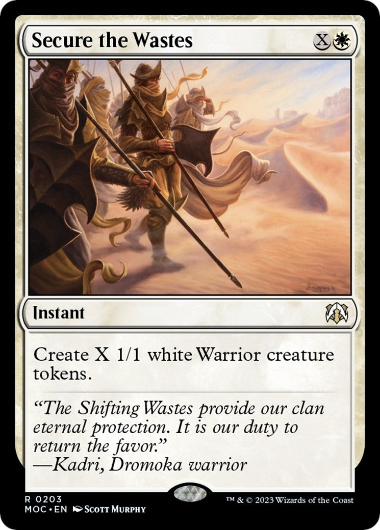 Image for Secure the Wastes (203) [March of the Machine] - Magic: The Gathering